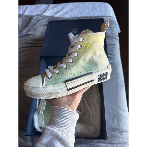 Shawn Stussy x Dior B23 High ‘Dior and Shawn Print - Yellow Green’ - Picture 1 of 8
